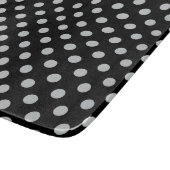 Graue Polka-Punkte ändern Alle Farbklick anpassen Schneidebrett (Ecke)