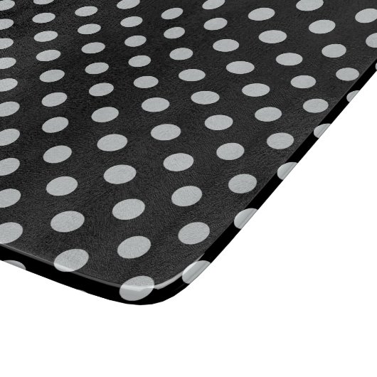 Graue Polka-Punkte ändern Alle Farbklick anpassen Schneidebrett (Ecke)