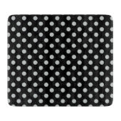 Graue Polka-Punkte ändern Alle Farbklick anpassen Schneidebrett (Vorderseite)