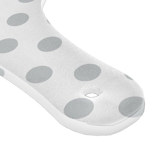 Graue Polka-Punkte ändern Alle Farbklick anpassen Schneidebrett (Ecke)