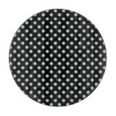 Graue Polka-Punkte ändern Alle Farbklick anpassen Schneidebrett (Vorderseite)