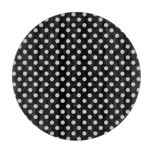 Graue Polka-Punkte ändern Alle Farbklick anpassen Schneidebrett (Vorderseite)