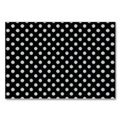 Graue Polka-Punkte ändern Alle Farbklick anpassen Tischnummer (Vorderseite)