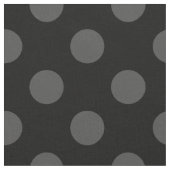 Graue Polka-Punkte auf schwarz Stoff (Nahaufnahme)