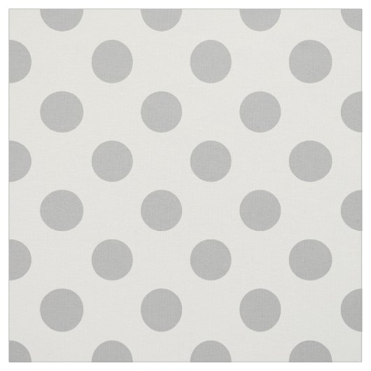 Graue Polka-Punkte auf weiß Stoff (Muster)