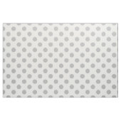 Graue Polka-Punkte auf weiß Stoff (Fat Quarter (45,7 x 55,9 cm))