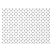 Graue Polka-Punkte auf weiß Tischdecke (Vorderseite (Horizontal))