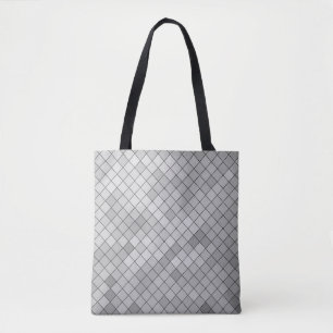 Graue polygonale Illustration, die aus Tria besteh Tasche