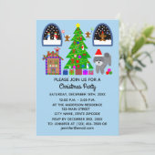 Graue Poodle Weihnachtskarte 6-2 Save The Date (Stehend Vorderseite)