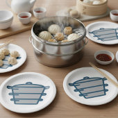 Graue Pot Paper-Teller Pappteller