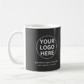 Graue Promo-Markenbezeichnung für "Custom Text & B Kaffeetasse (Links)