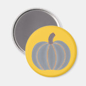 Graue Pumpkin Orange Lights Halloween Magnete Magnet (Vorderseite/Rückseite)