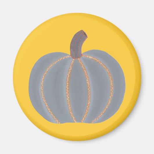 Graue Pumpkin Orange Lights Halloween Magnete Magnet (Vorne)