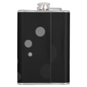 Graue Punkte auf schwarzem Hintergrund, Katze, Hal Flachmann (Rückseite)