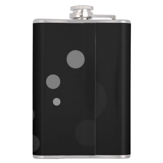 Graue Punkte auf schwarzem Hintergrund, Katze, Hal Flachmann (Rückseite)