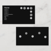 Graue Punkte Visitenkarte (Vorne/Hinten)
