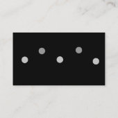 Graue Punkte Visitenkarte (Rückseite)