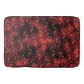 Graue Quadrate im 3D-Stil mit Kohleflecken Badematte (Vorderseite)