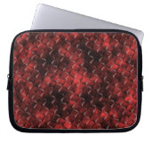 Graue Quadrate im 3D-Stil mit Kohleflecken Laptopschutzhülle (Vorderseite)