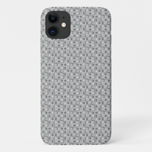 Graue Quadrate im Stil der 70er Jahre Case-Mate iPhone Hülle (Rückseite)