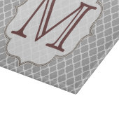 Graue Quarterfolie Latti Glasschneidplatte Schneidebrett (Ecke)