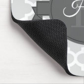 Graue Quatrefolie Personalisierte Maus Pad Mousepad (Ecke)