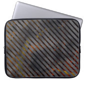 Graue Querschnitte oder Kohlebänder? Gold Red Laptopschutzhülle (Vorderseite)