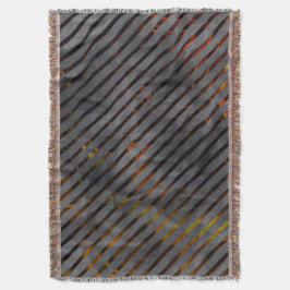 Graue Querstreifen, Karbon-Bänder, goldrot Decke