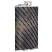 Graue Querstreifen, Karbon-Bänder, goldrot Flachmann (Rechts)