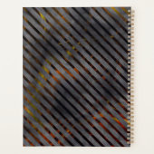 Graue Querstreifen, Karbon-Bänder, goldrot Planer (Rückseite)