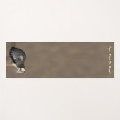 Graue Rauchkatze mit Tabby-Muster Yogamatte (Vorderseite (Horizontal))