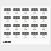 Graue Raute Save the Date Stickers (Blatt)