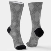 Graue Raute Socken (Gewinkelt)