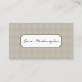 Graue Raute-Visitenkarte Visitenkarte (Vorderseite)