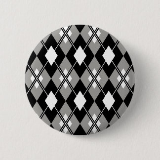 Graue Rauten-Preppy Knopf Button