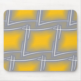 Graue rechteckige Abstrakte Kunst Mousepad