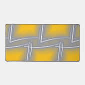 Graue rechteckige Abstrakte Kunst Schreibtischunterlage (Vorderseite)