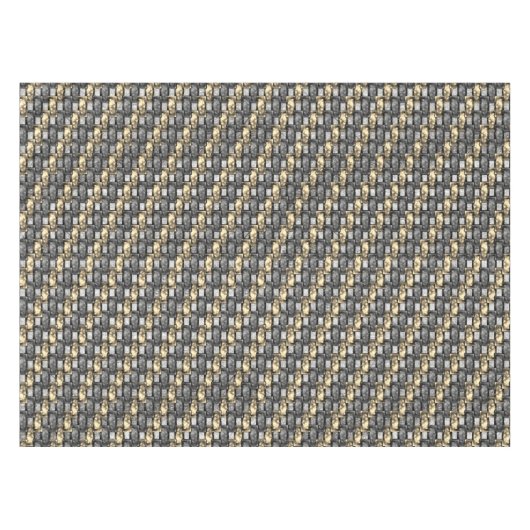 Graue rechteckige, geschnitzte und gefärbte Stücke Tischdecke (Vorderseite (Horizontal))