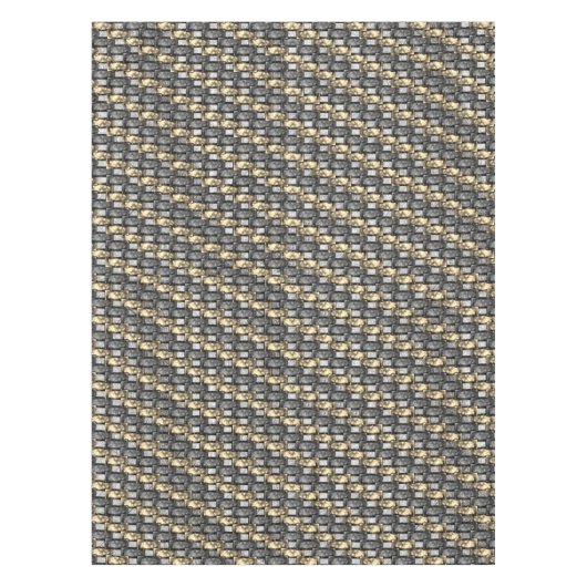 Graue rechteckige, geschnitzte und gefärbte Stücke Tischdecke (Vorderseite)