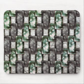 Graue rechteckige, geschnitzte und grün gefärbte S Mousepad (Vorne)