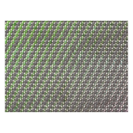 Graue rechteckige, geschnitzte und grün gefärbte S Tischdecke (Vorderseite (Horizontal))