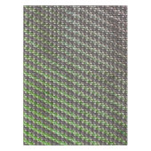 Graue rechteckige, geschnitzte und grün gefärbte S Tischdecke (Vorderseite)