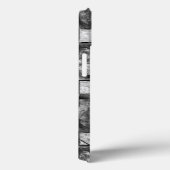 Graue rechteckige Teller, geschnitzt und gefärbt Case-Mate iPhone Hülle (Rückseite / Rechts)