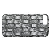 Graue rechteckige Teller, geschnitzt und gefärbt Case-Mate iPhone Hülle (Rückseite (Horizontal))