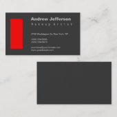 Graue Red Makeup Artist Standard Size Business Car Visitenkarte (Vorne/Hinten)