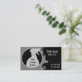 Graue Reinigung hält kundenspezifische Karten der (Stehend Vorderseite)