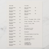 Graue Restaurant-Logo-Abholmenü-Flugblatt-Design Flyer (Hinten)