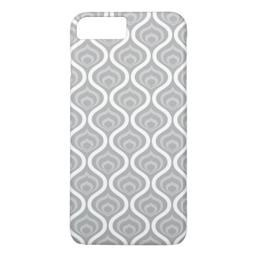 Graue Retro Waves Case-Mate iPhone Hülle (Rückseite)