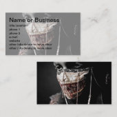 Graue Retrospektion Visitenkarte (Vorne/Hinten)