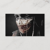 Graue Retrospektion Visitenkarte (Rückseite)